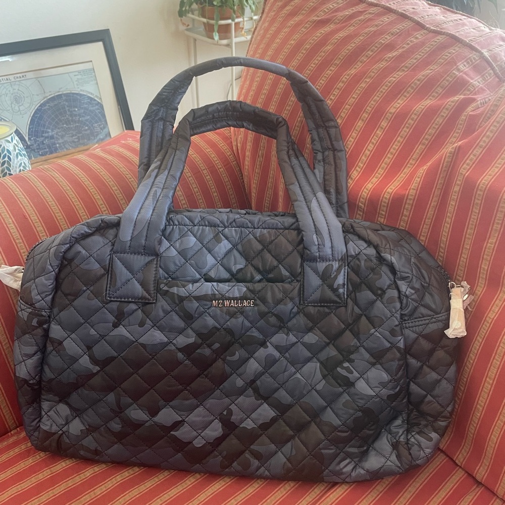 MZ Wallace Blue Camo Jimmy Bag
